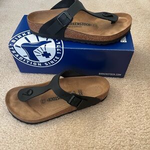 Birkenstock Gizeh Black Sandals